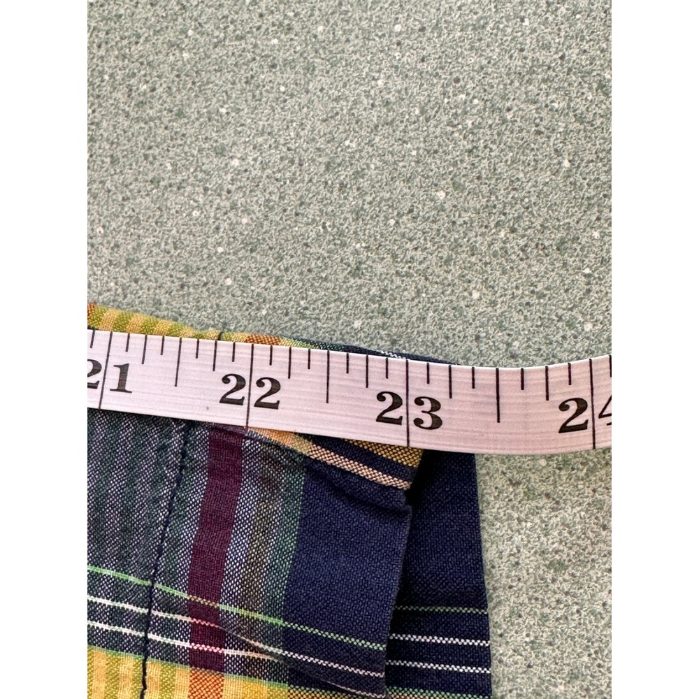 Vtg Polo Ralph Lauren Big Prospect Short Mens 54 Plaid Madras Chino 90s Y2K - Picture 5 of 11